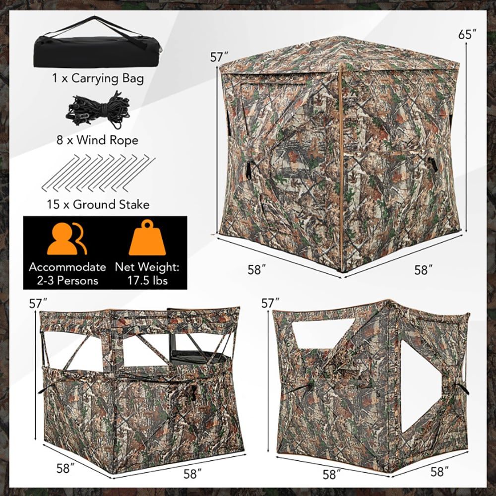 Hunting & Outdoor Supplies Vanderbijlpark Photos - 5-in-1 Afneembare Jachtblind, voor 2-3 Personen