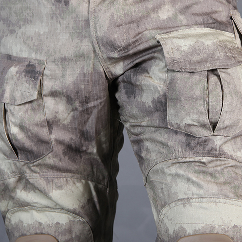 Outdoor Hunting Trousers - Emersongear E3 Trainingsbroek met kniebeschermers, camouflage,