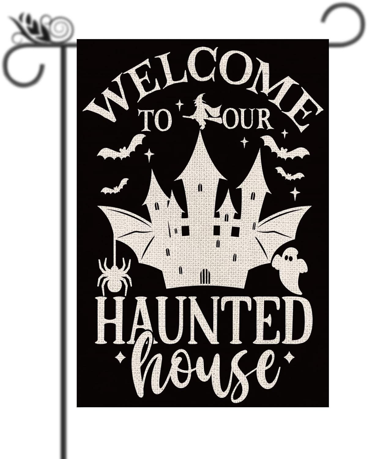 Outdoor Hunting House - Halloween-tuinvlag Grappig Welkom bij ons spookhuis