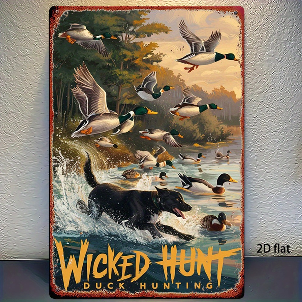 Wildman Hunting & Outdoor Polokwane Photos - 2D Platte Vintage Jacht Eenden Metalen