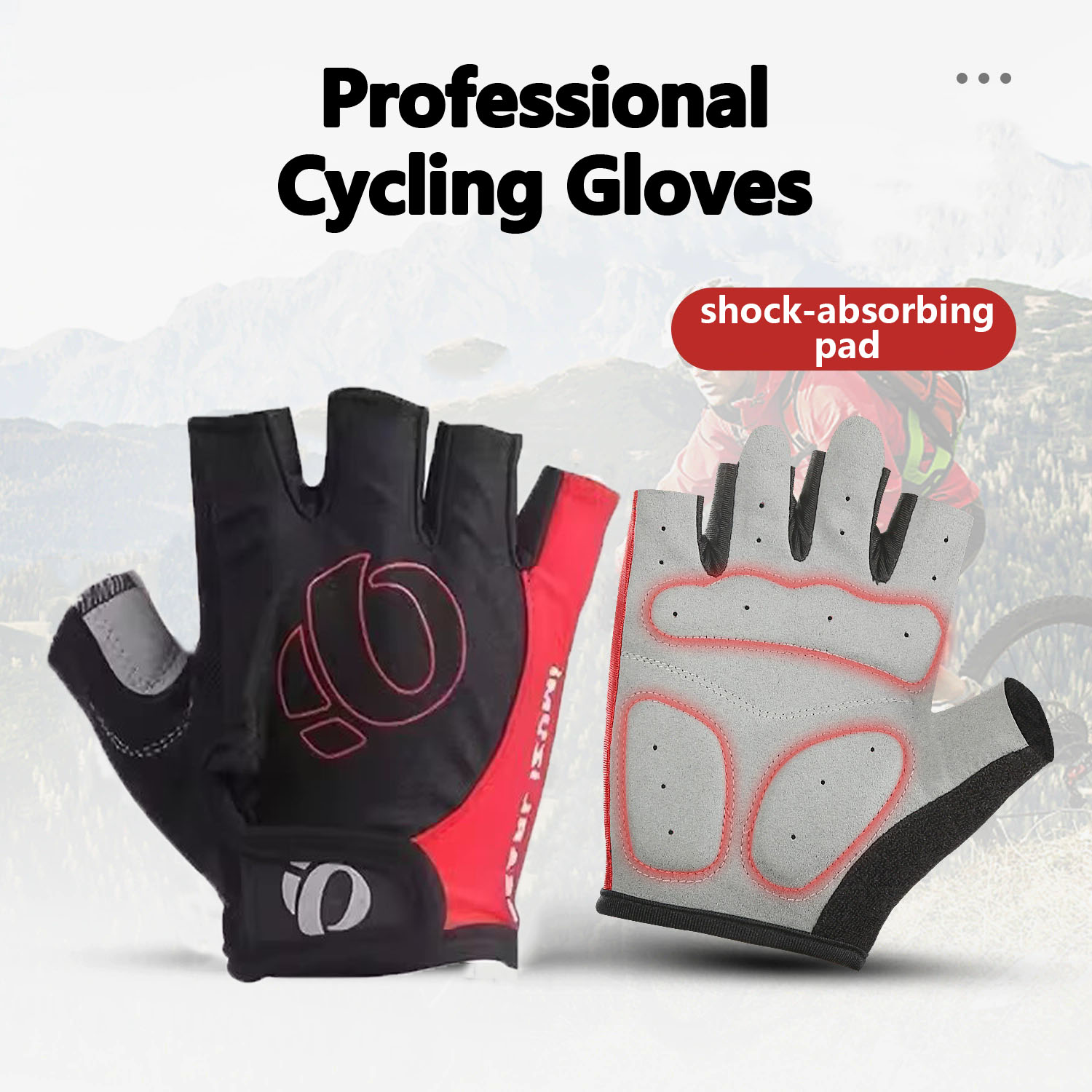 Outdoor Hunting Bike - Outdoor fietsen Schokabsorberende halfvingerige handschoenen voor