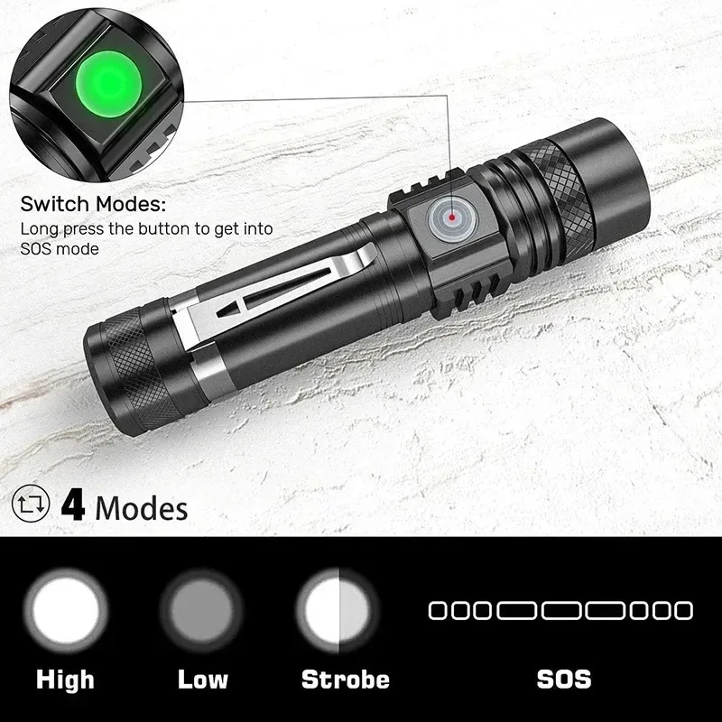Oplaadbare T6 Handzaklamp Gebr - Outdoor Hunting Bike recensie en prijs