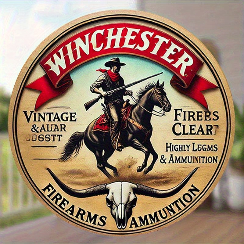 Winchester vintage ronde metal - Outdoor Hunting House recensie en prijs