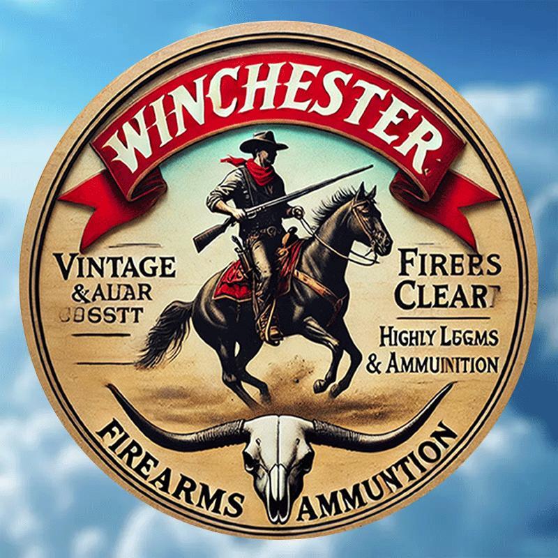 Winchester vintage ronde metal - Outdoor Hunting House recensie en prijs