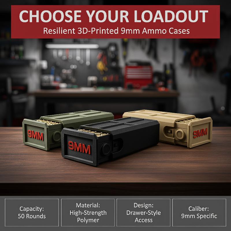 3D-geprinte 9mm opbergkoffer m - Hunting Outdoor Store recensie en prijs