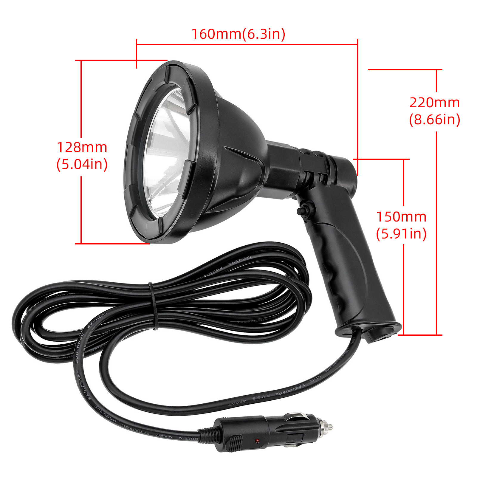 100W 4Inch High Power Handheld - Outdoor Hunting Vehicle recensie en prijs