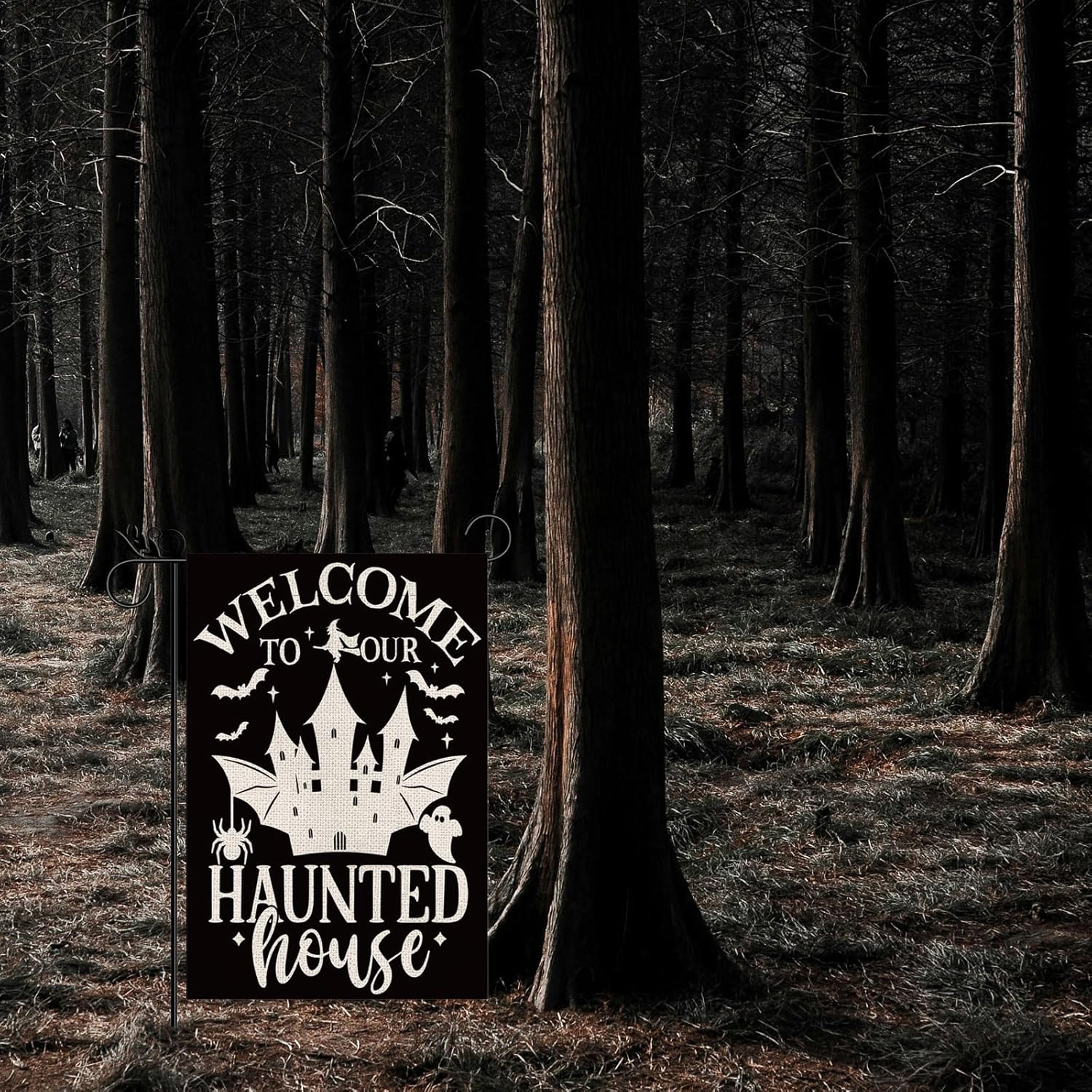 Halloween-tuinvlag Grappig Wel - Outdoor Hunting House recensie en prijs