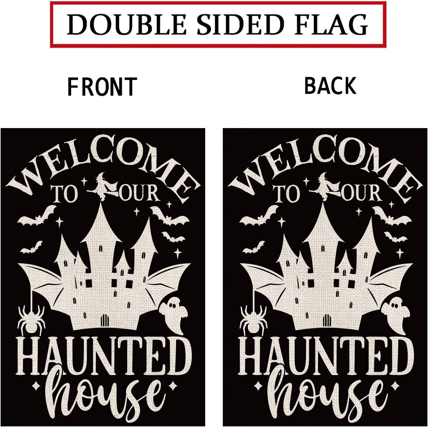 Halloween-tuinvlag Grappig Wel - Outdoor Hunting House recensie en prijs